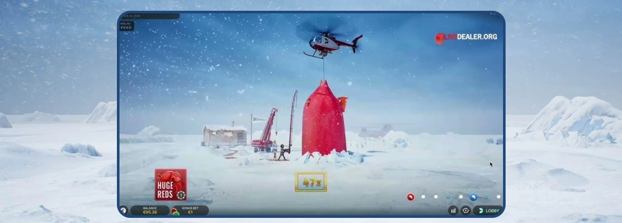 Ice Fishing Live Demo van een gokkast.